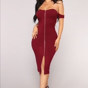 Zip up Ribbed Bodycon